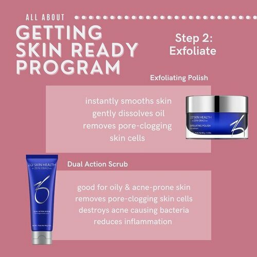 Getting Skin ready step 2: exfoliate